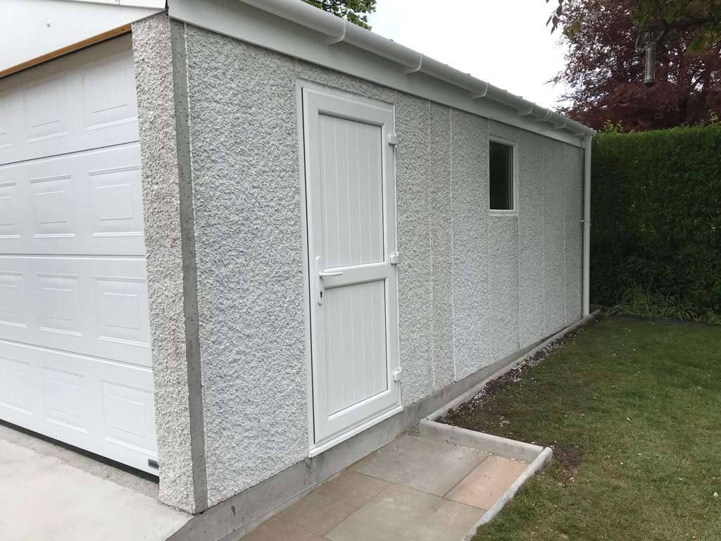 Concrete Garage Side View