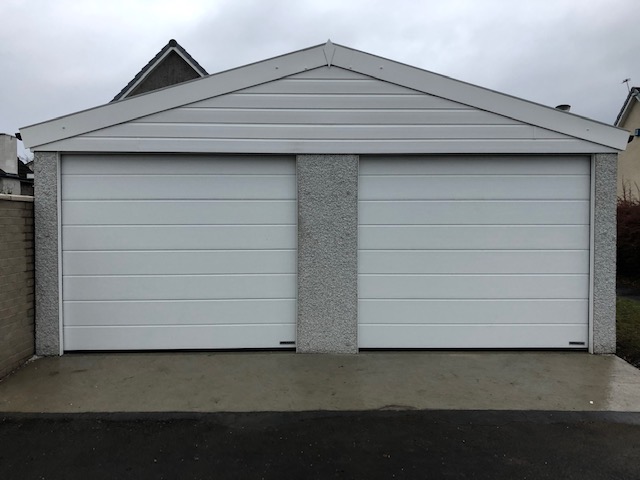 Double Door Concrete Garage